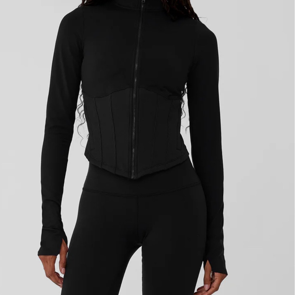 Alo Airbrush corset zip jacket